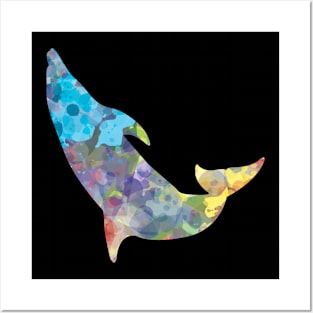 Cool Dolphin Sea Fabe Colourful T-shirt Posters and Art